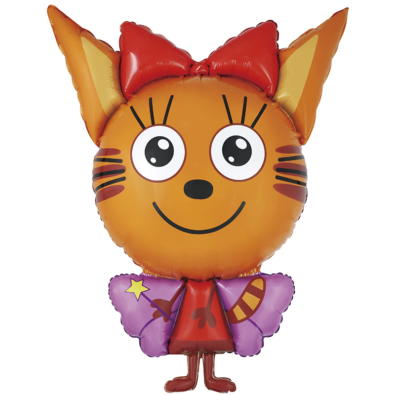Шар (42"/107 см) Фигура, Три Кота,Карамелька Фея, 1 шт (Китай)