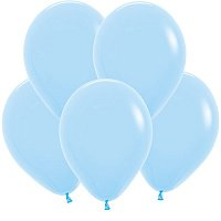  110039 Светло-голубой, Пастель Light Blue С гелием