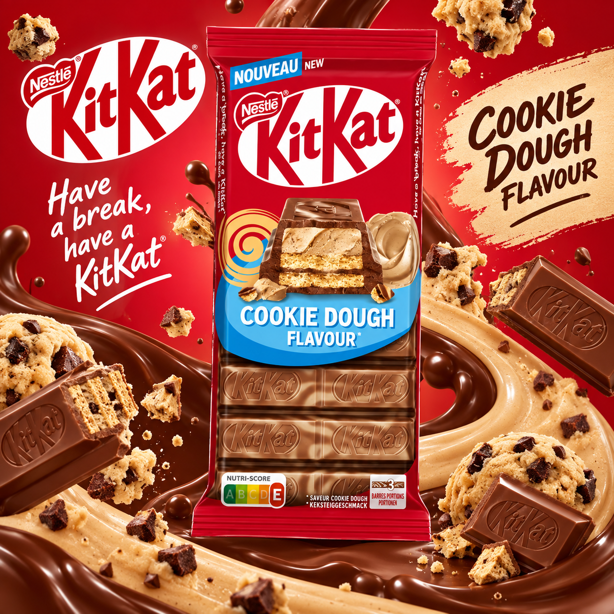 Акция!Kit Kat   Cookie Dough (Кит Кат Песочное Печенье) 99г