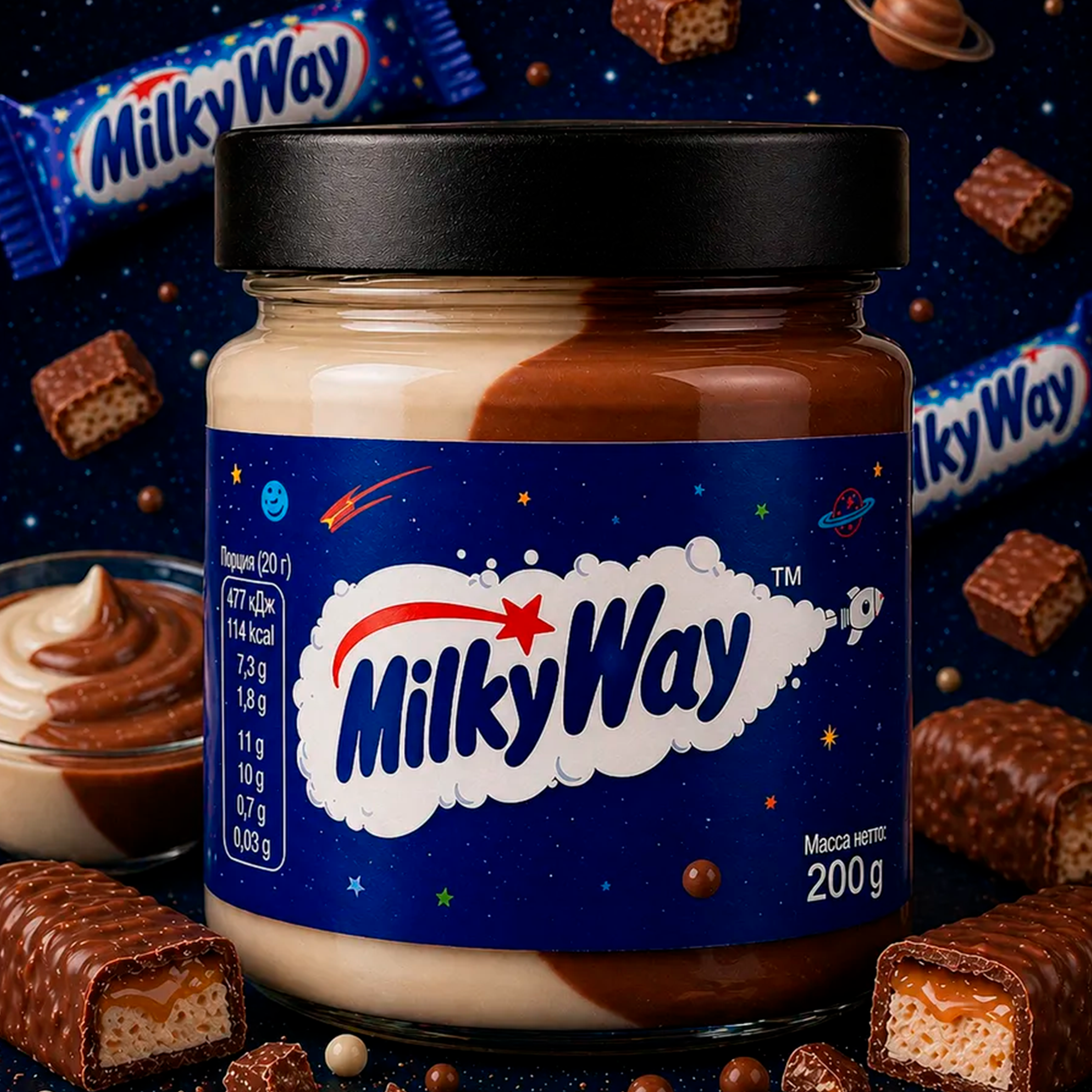 Шоколадная паста Milky Way 200г