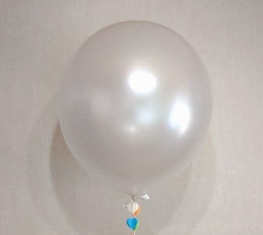 S 18" (45см) Перламутр Белый/Pearl/ Латексный шар (Колумб)