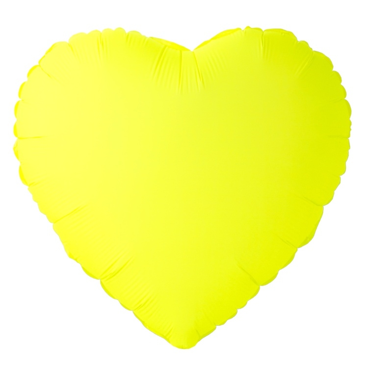 К Б/РИС СЕРДЦЕ 18" Неон Yellow