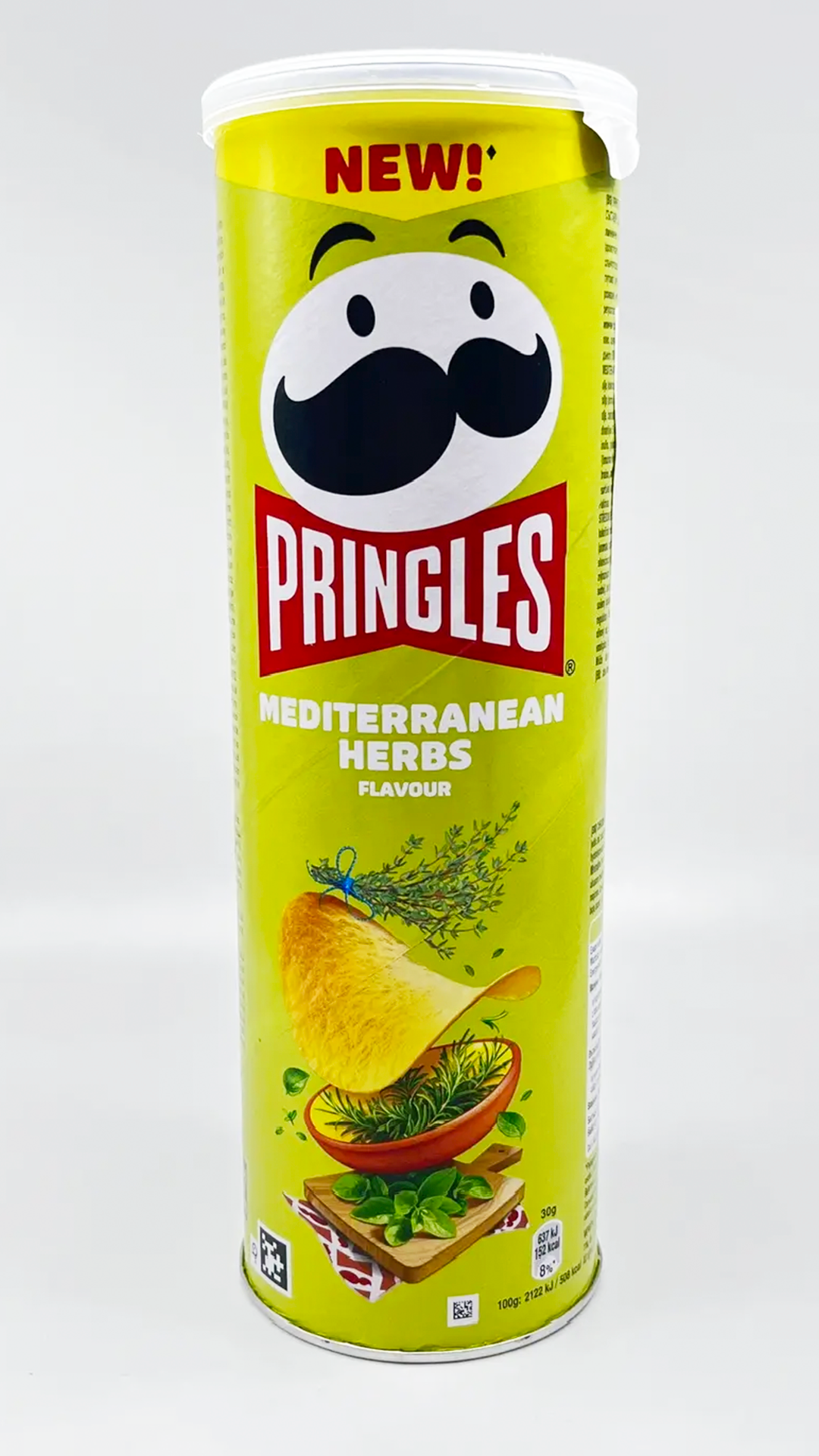 Картофельные чипсы Pringles со вкусом средиземноморских трав (Mediterranean Herbs)