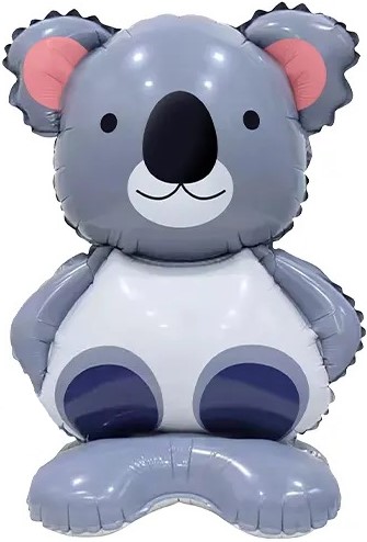 Шар 3D (23"/58 см) Фигура на подставке, Коала,1 шт, в уп.