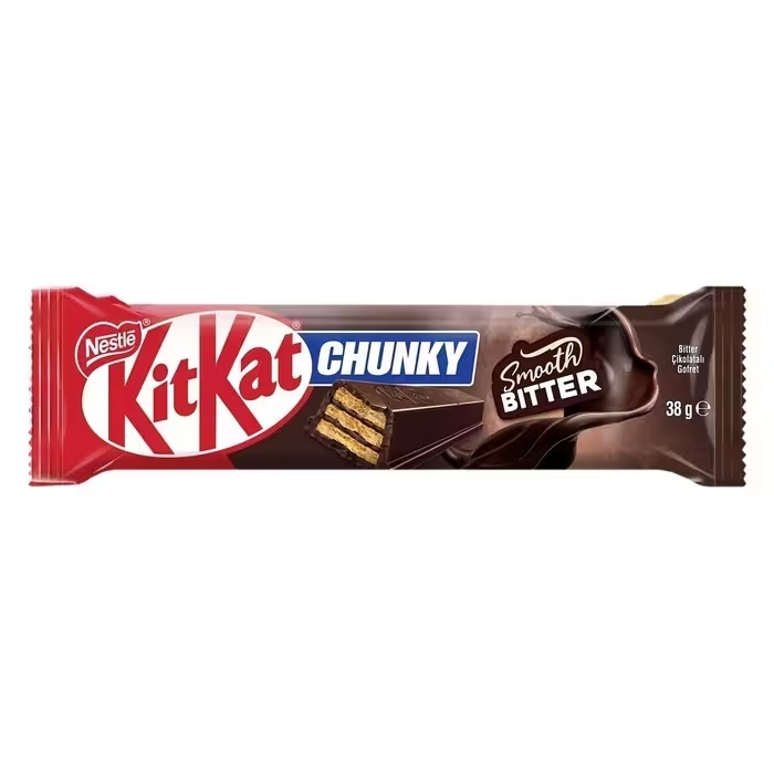 Акция!KitKat Chunky Smjoofh Bitter (Кит кат  Чанки в темном шоколаде )38 г/12