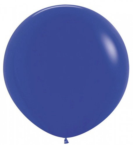S 24 Пастель Синий / Royal Blue /1шт /, Латексный шар (Колумбия) 60см