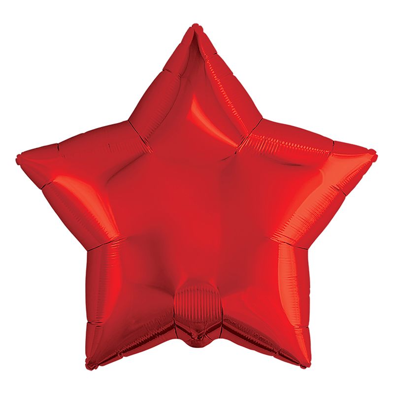 И 18 Звезда Красный /Star Red/1шт/,Фольгированный шар (Испания)