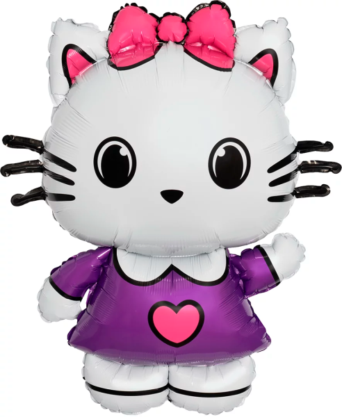 Шар (35"/89 см) Фигура, Маленькая кошечка, 1 шт.