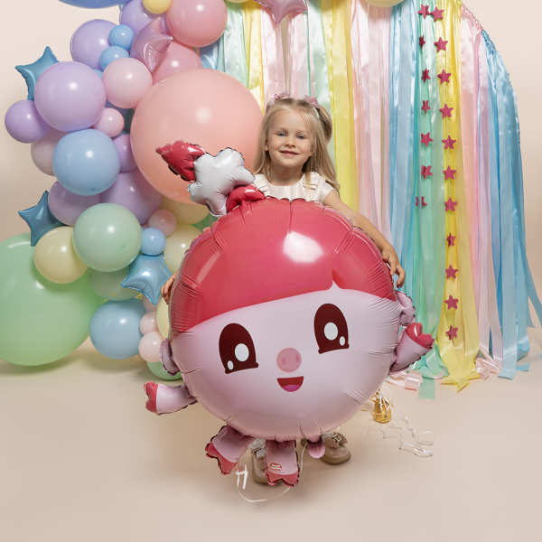 Шар (36"91 см) Фигура, Малышарики, Нюшенька, 1 шт. в уп.