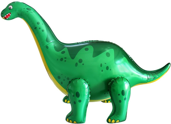 Шар (35"/89 см) Фигура 3D, Динозавр Диплодок, 1 шт, в уп.