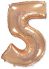 И 40 Цифра Розовое золото (Италия)