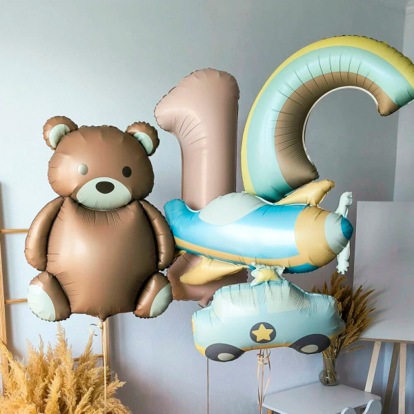 Воздушные шары фольгированные, набор "Для мальчика", 4 шт 10937051