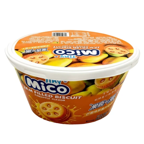Акция! Печенье Tiny Mico Jam Filled Biscuit Mango со вкусом манго 93г