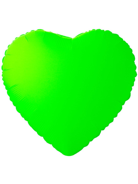 К Б/РИС СЕРДЦЕ 18" Неон Green