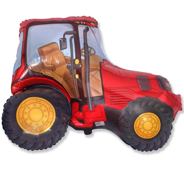 И 37 Трактор (красный)/Tractor/ 1шт./, Фольгированный шар (Испания)