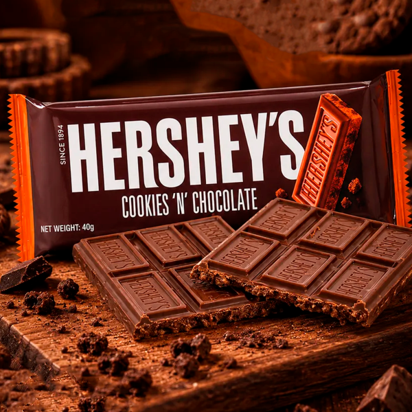 Акция!Hershey's  плитка "Cookies 'N' Chocolate" 40гр (24)