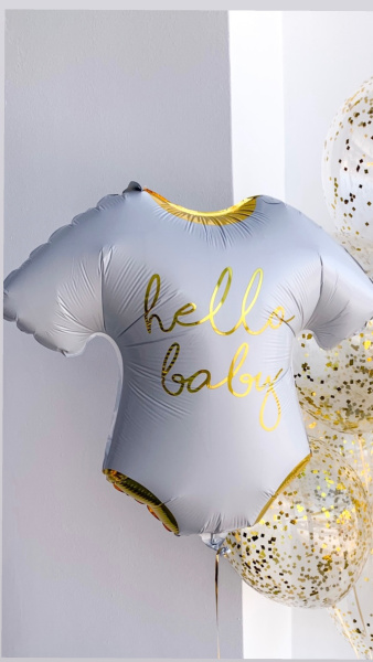 ПД ФИГУРА Боди HELLO BABY Wihte