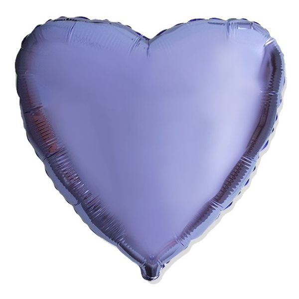 И 18 Сердце Сиреневый/Heart Lilac/1 шт./, фольгированный шар (Испания) (45см)