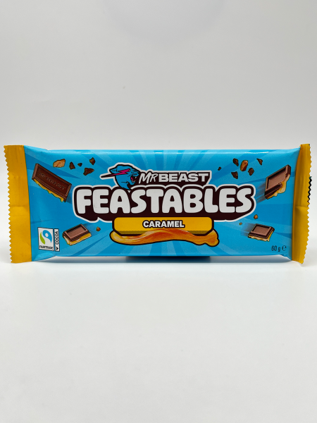 Шоколад молочный Mr.Beast Feastables CARAMEL 60 г, 1 шт