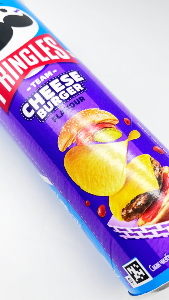 Картофельные чипсы Pringles Cheeseburger, с вкусом чизбургера, 165 гр