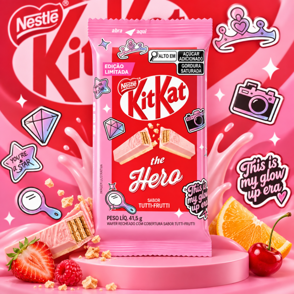 Акция!Шок. Батончик KitKat Tutti Frutti (Кит Кат Тутти Фрутти) 41,5г (24)*4